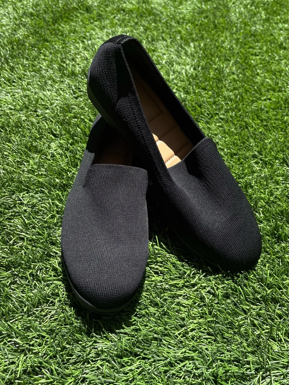 Kelly & Katie Black Espadrille Slip-On Flats